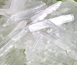 large menthol crystals