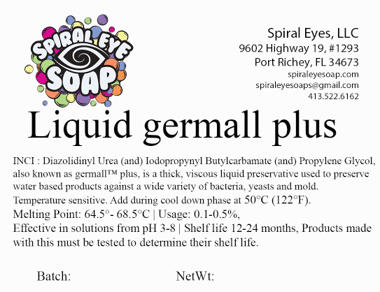 Liquid Germall Plus Label Image